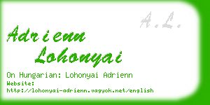 adrienn lohonyai business card
